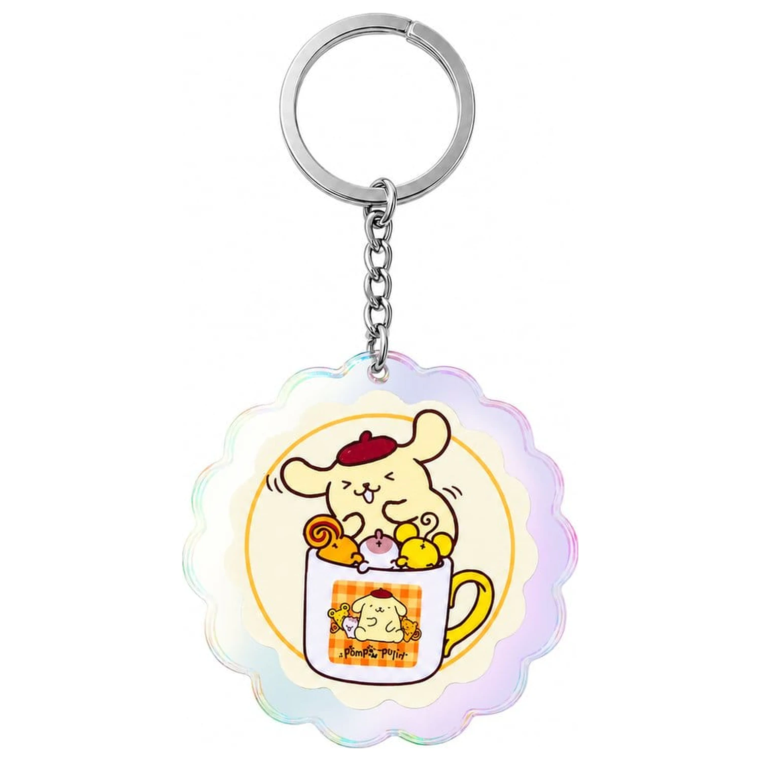 Sanrio Acrylic Keychain Pompompurin 30th Anniversary Squishy Cute Purin 01 product photo