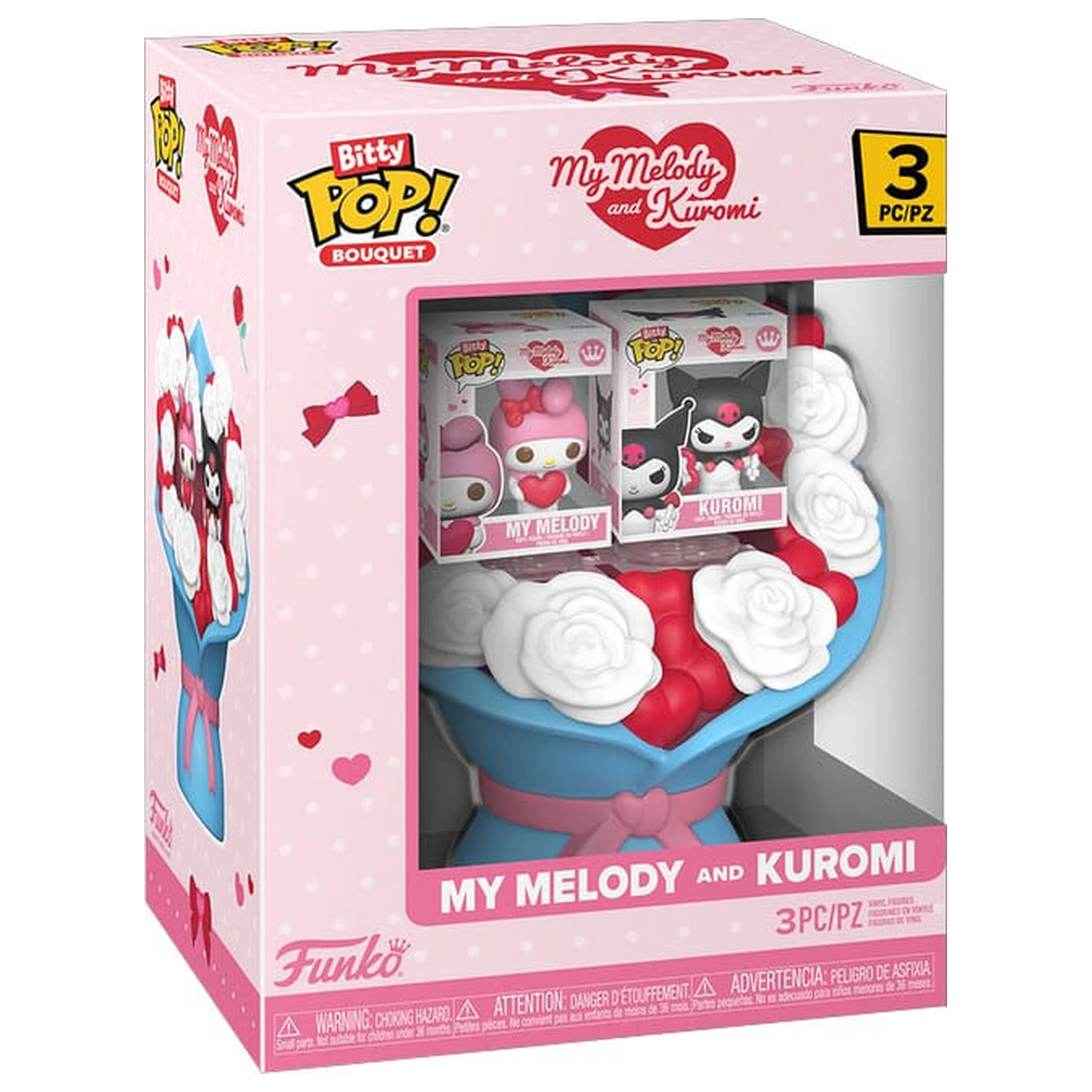 Sanrio Bitty Funko POP! Bouquet Vinyl Figure 2-Pack My Melody & Kuromi (Valentine) product photo