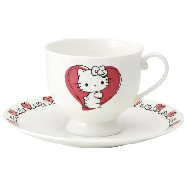 Sanrio Bone China Mug & Plate Set Hello Kitty product photo
