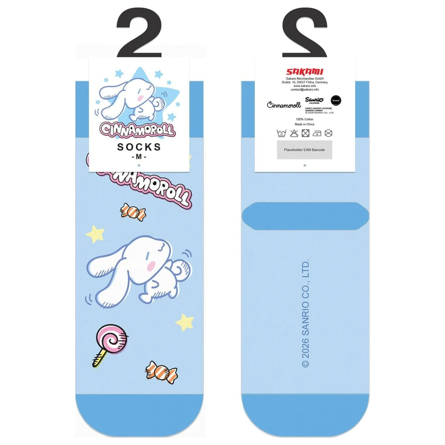 Sanrio Socks Cinnamoroll Dance Off Short 36-40 product photo