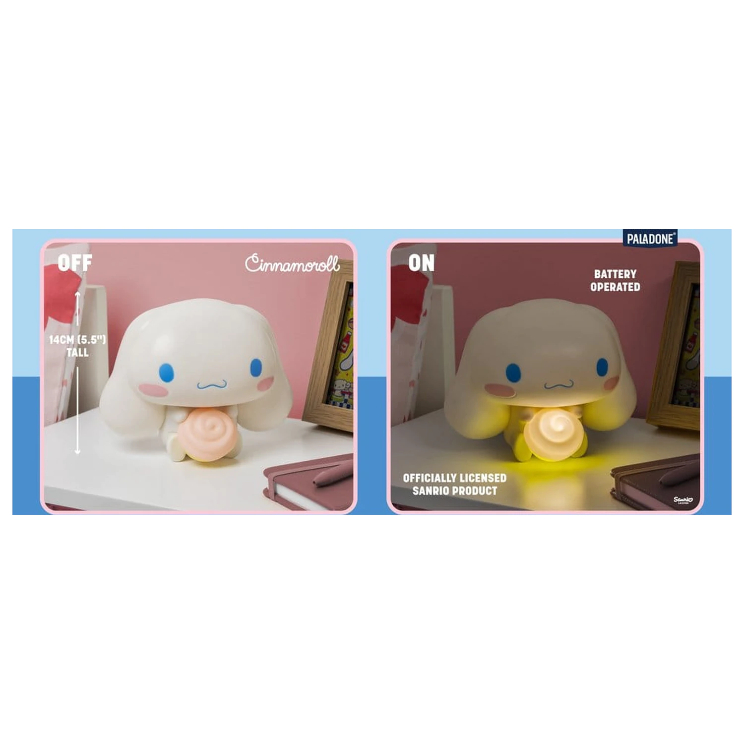 Sanrio GloBuddies Light Cinnamoroll 14 cm product photo