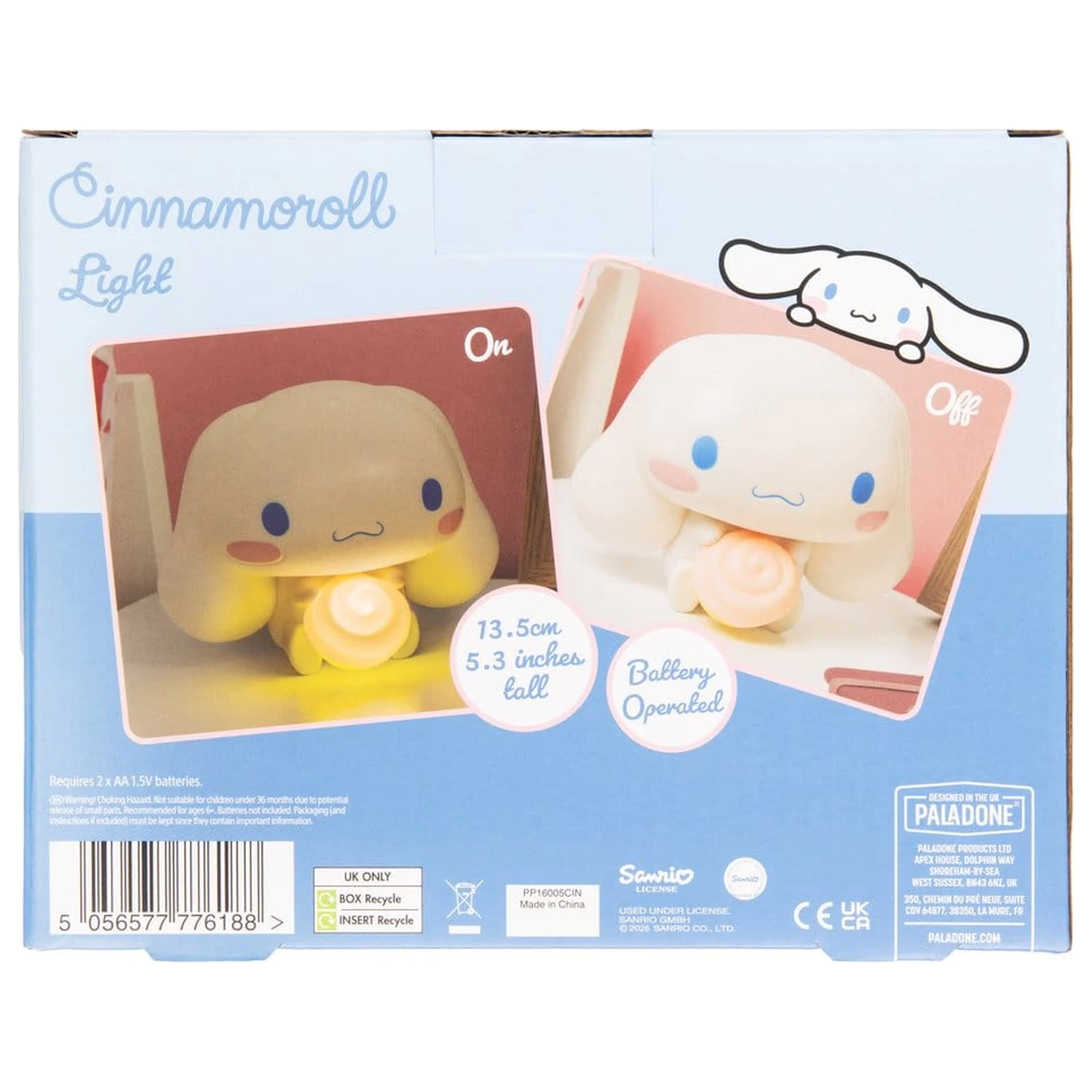Sanrio GloBuddies Light Cinnamoroll 14 cm product photo