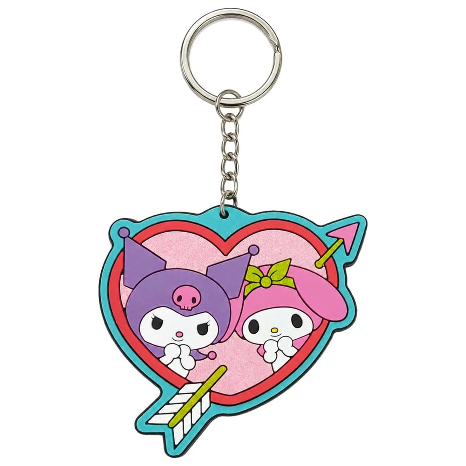 Sanrio Rubber Keychain Kuromi & My Melody 6 cm product photo