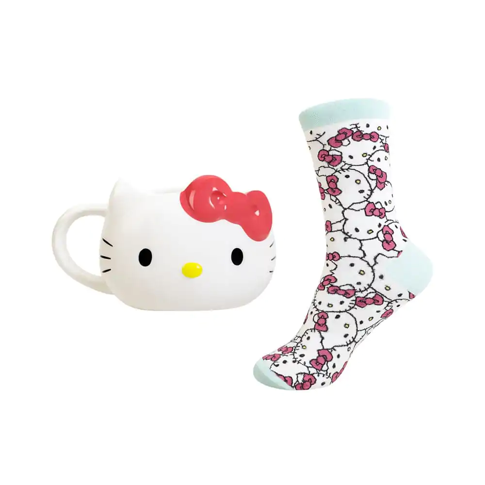 Sanrio 3D Mug & Socks Set Hello Kitty product photo