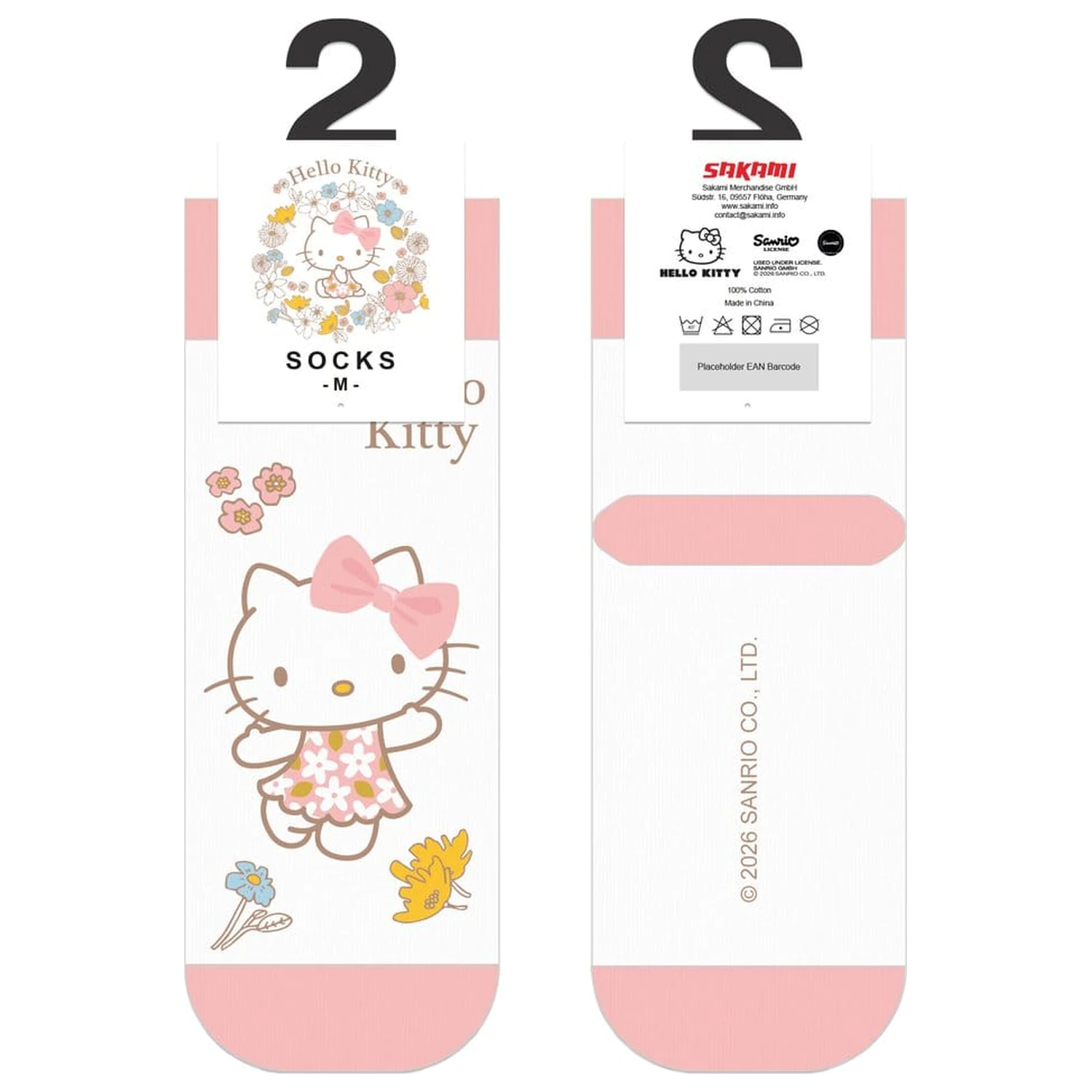 Sanrio Socks Hello Kitty Buttercream Short 36-40 product photo