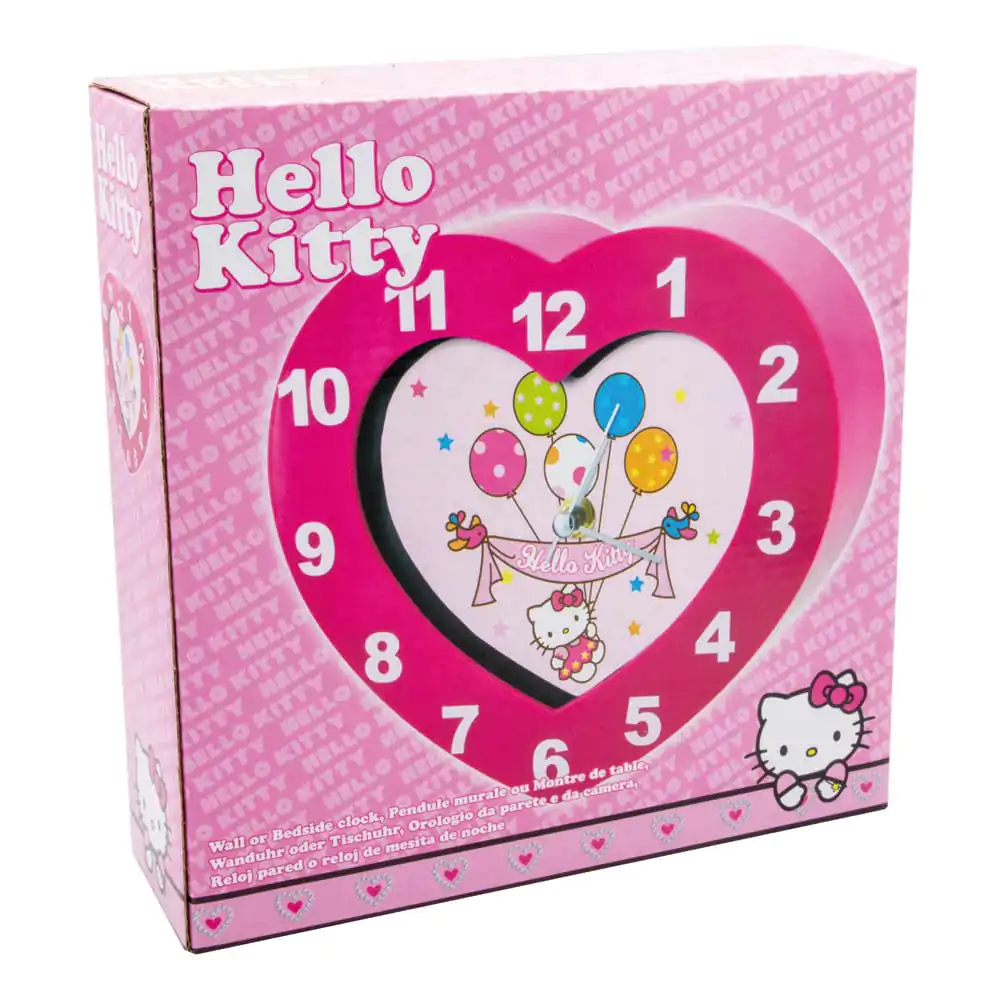 Sanrio Wall Clock Hello Kitty Heart Shaped product photo