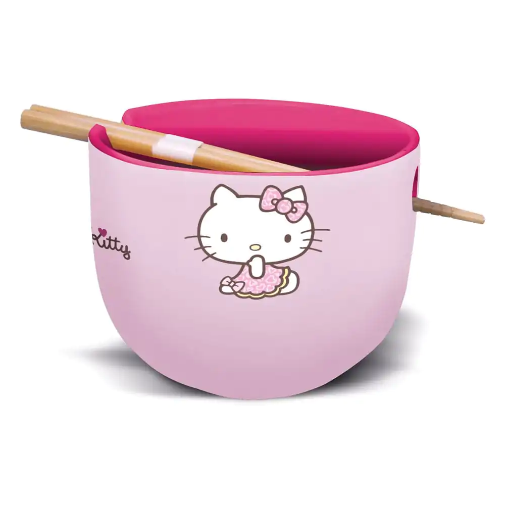 Sanrio Ramen Bowl with Chopsticks Hello Kitty Japan termékfotó