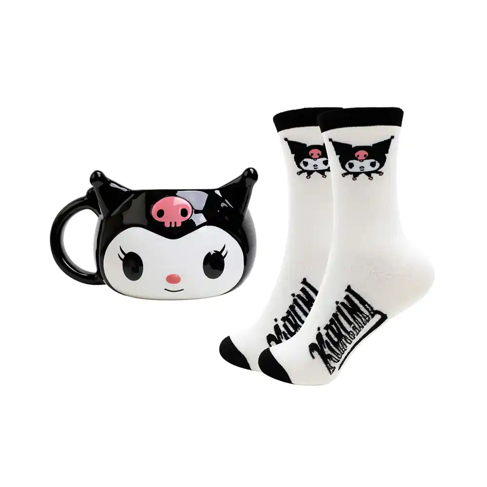 Sanrio 3D Mug & Socks Set Kuromi product photo