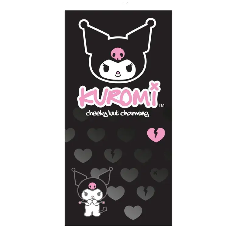 Sanrio Kuromi microfibre beach towel termékfotó