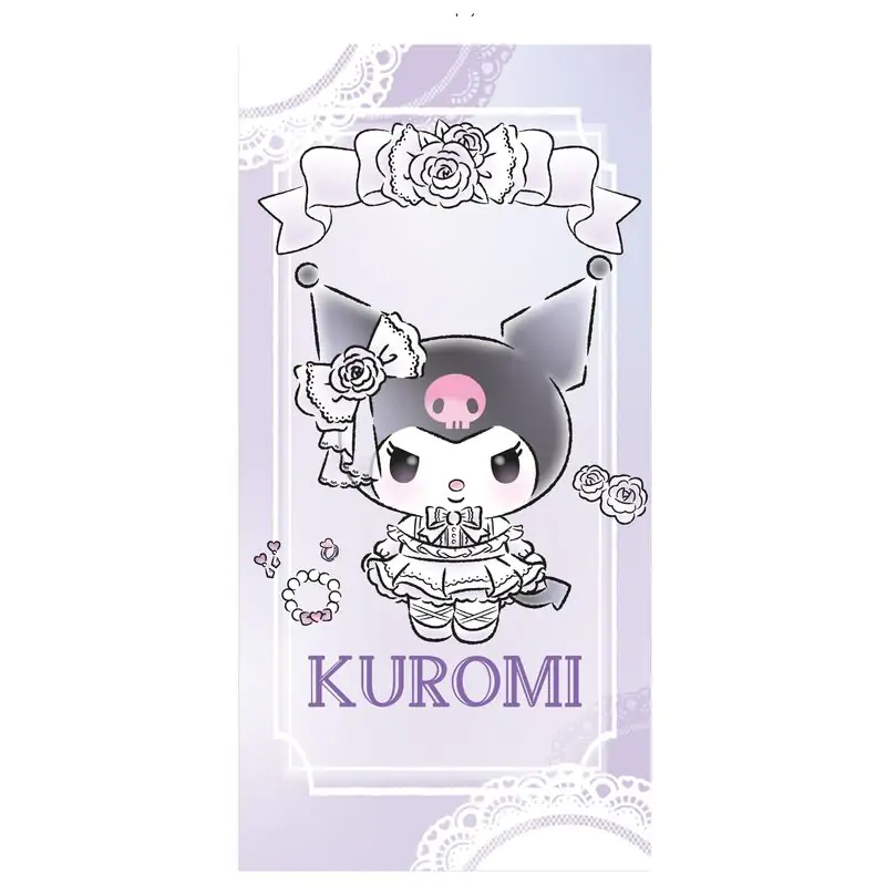 Sanrio Kuromi microfibre beach towel termékfotó