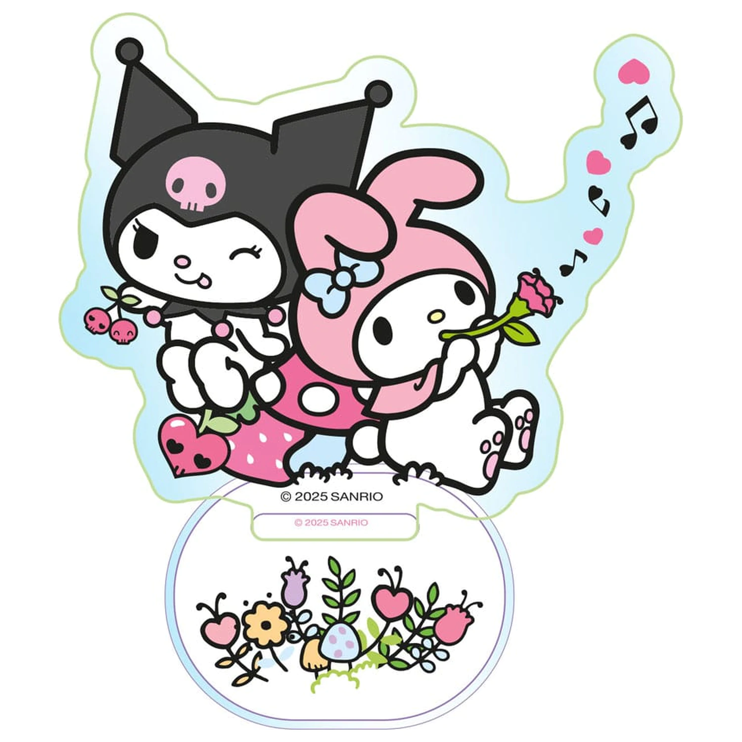 Sanrio Acrylic Stand Kuromi & My Melody Holographic 6 cm   product photo