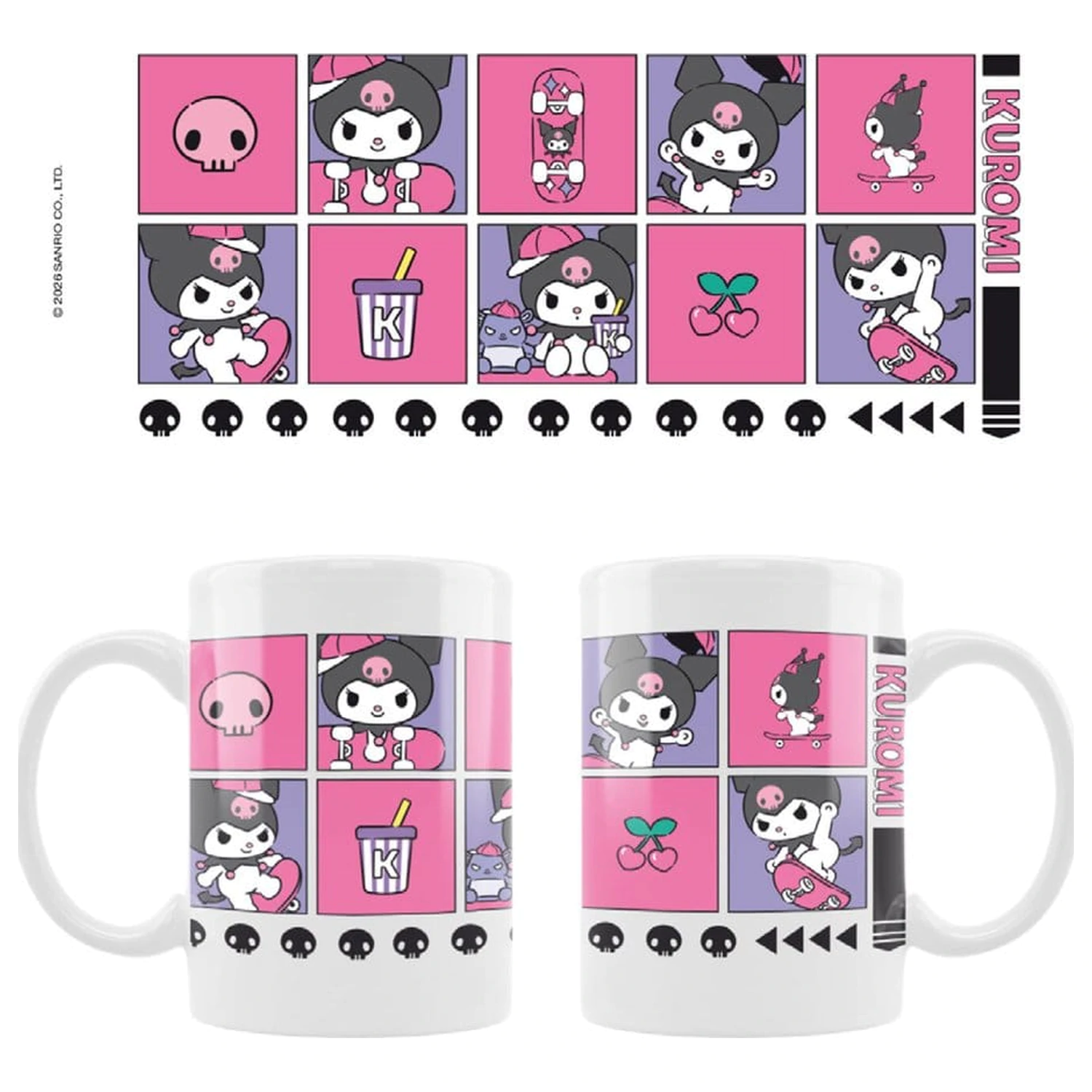 Sanrio Mug Kuromi Sk8 For Life product photo
