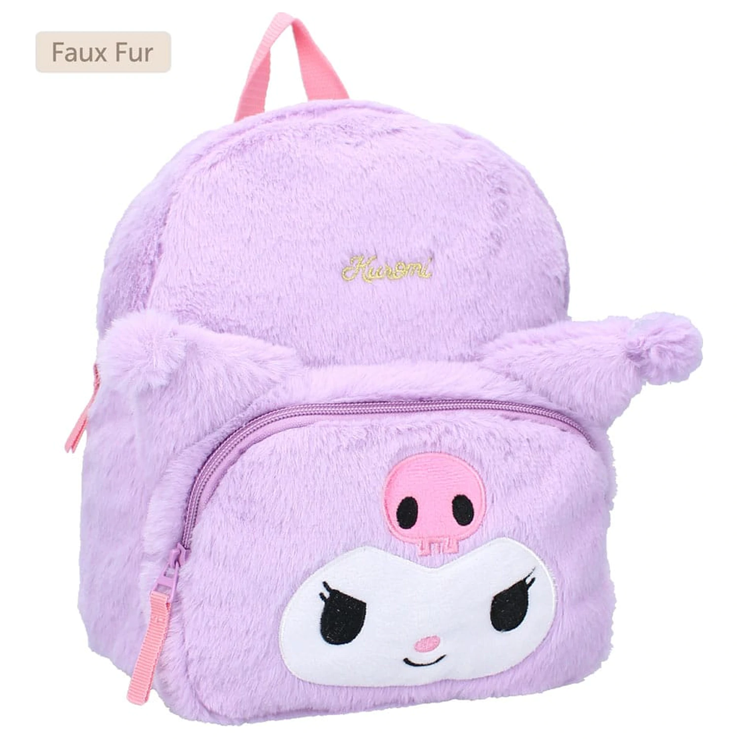 Sanrio Backpack Kuromil Fluffy Festival Purple 26 cm product photo