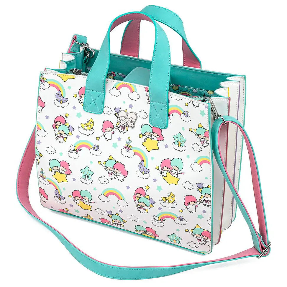 Loungefly Sanrio Little Twin Stars Rainbow Cloud crossbody bag product photo