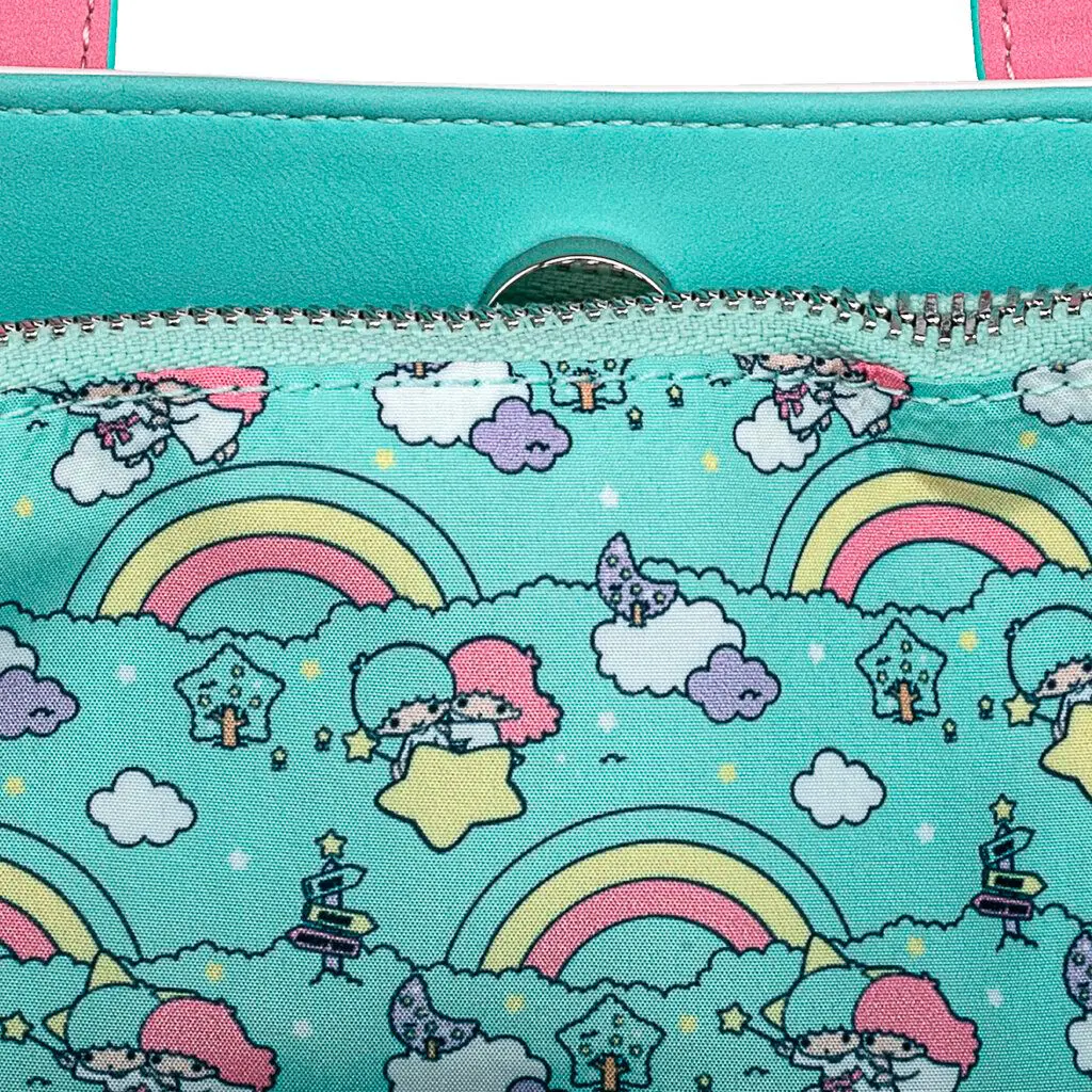 Loungefly Sanrio Little Twin Stars Rainbow Cloud crossbody bag product photo