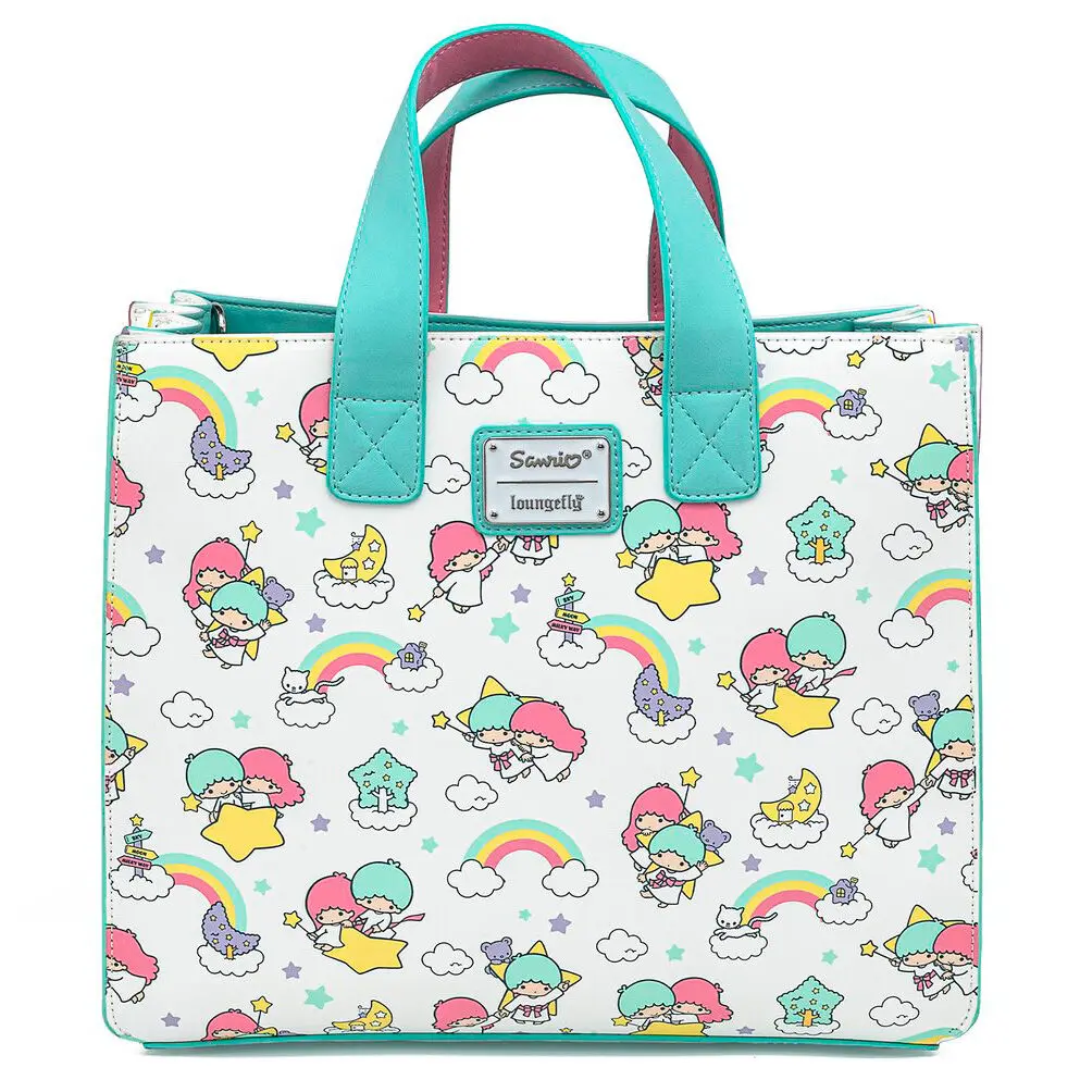 Loungefly Sanrio Little Twin Stars Rainbow Cloud crossbody bag product photo