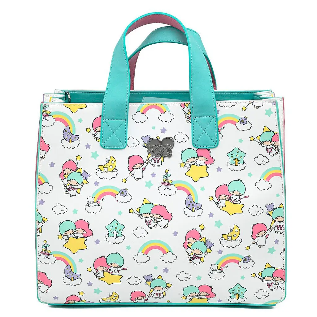 Loungefly Sanrio Little Twin Stars Rainbow Cloud crossbody bag product photo