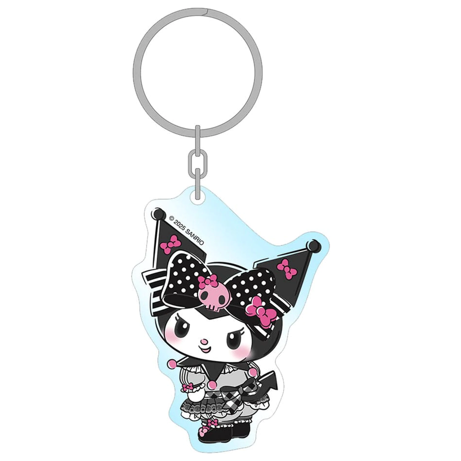 Sanrio Pink Black Party Series Acrylic Keychain Kuromi 7 cm      product photo