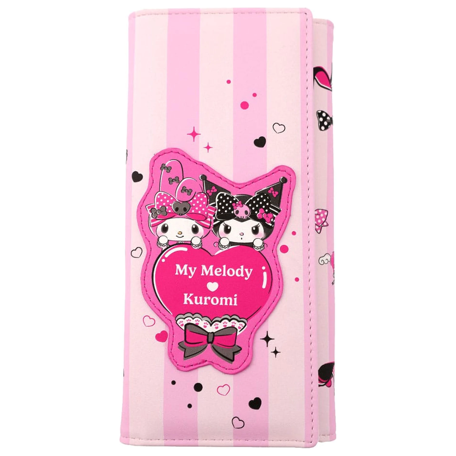 Sanrio Pink Black Party Series Coin Purse Kuromi & My Melody product photo