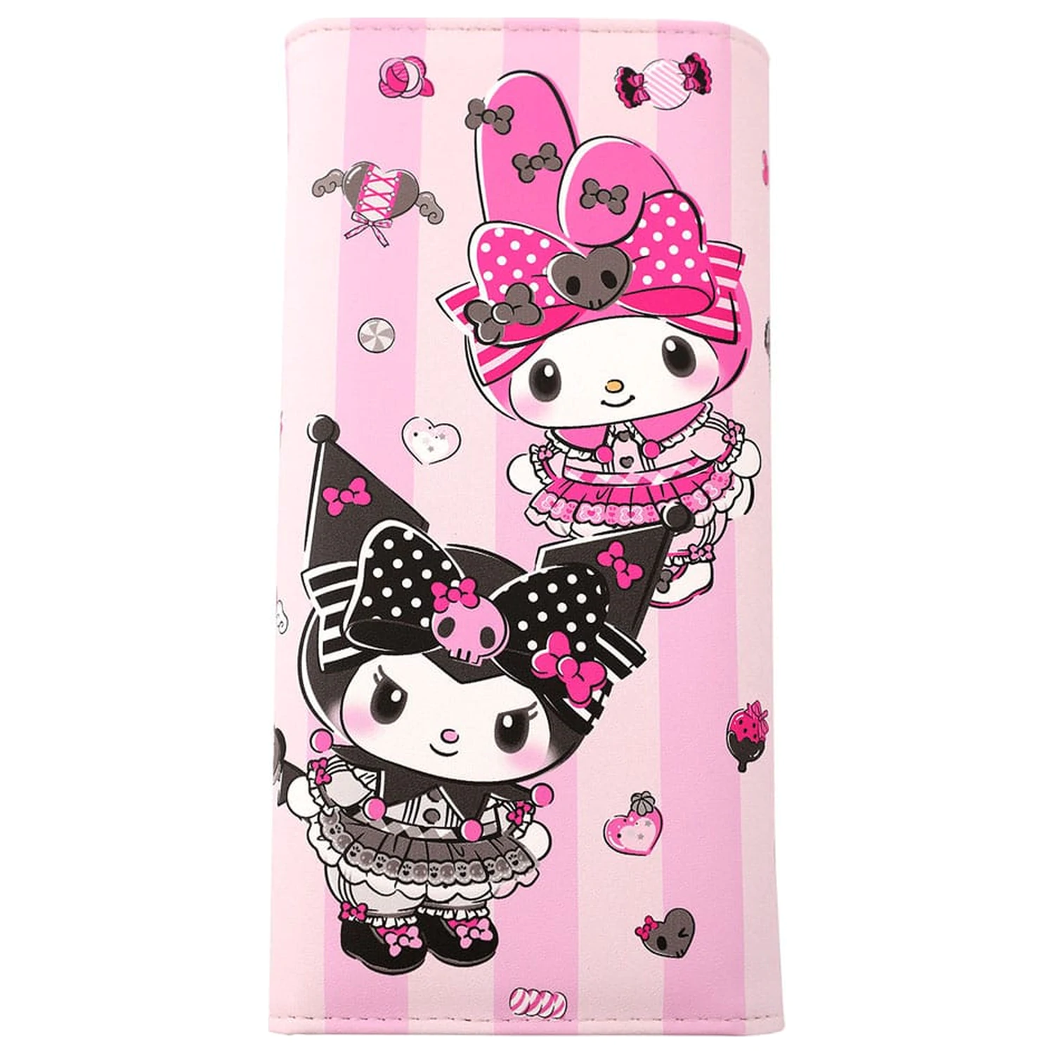 Sanrio Pink Black Party Series Coin Purse Kuromi & My Melody product photo