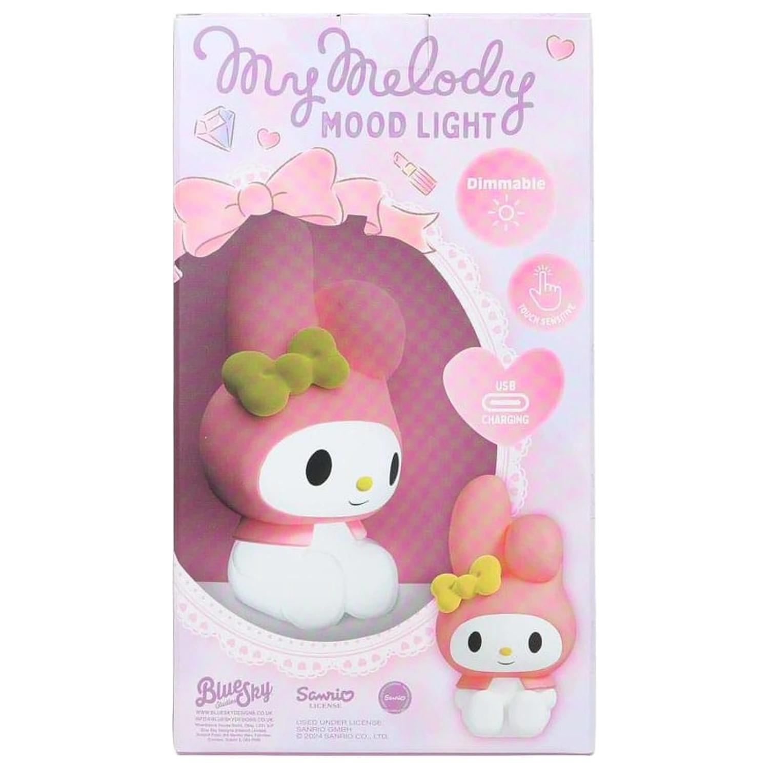 Sanrio Mood Lamp with USB-C My Melody 11 cm  product photo