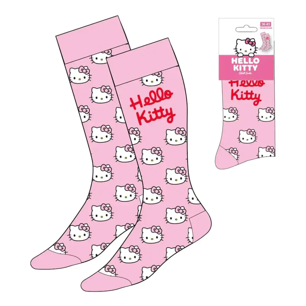 Sanrio Socks Hello Kitty Face Pink 36-43 product photo