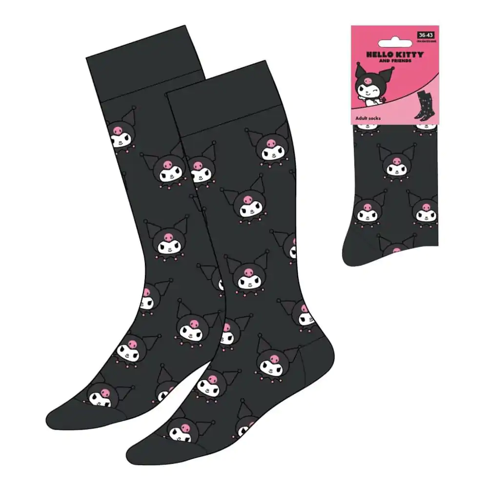 Sanrio Socks Kuromi Face 36-43 product photo