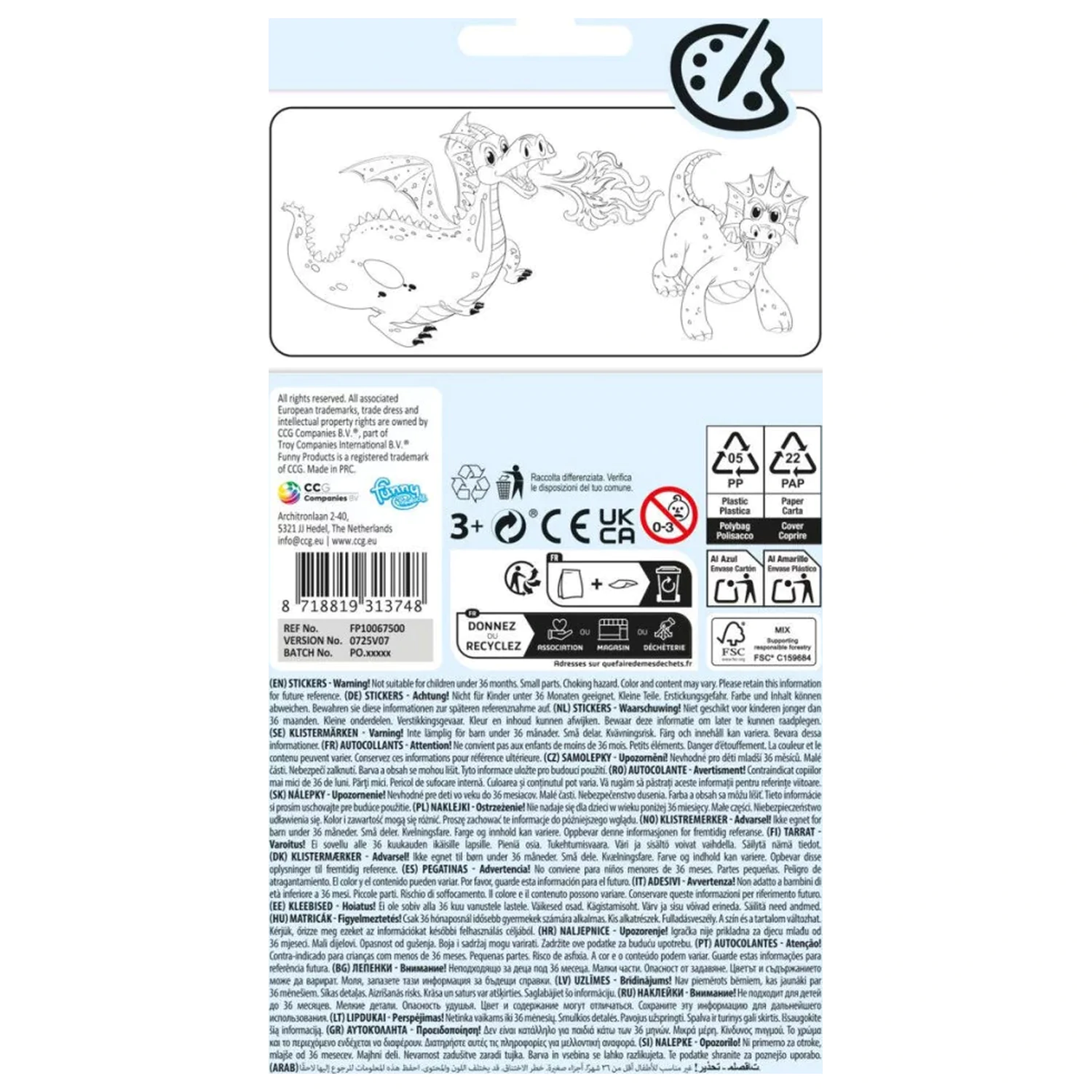 Dragon Funny sticker product photo