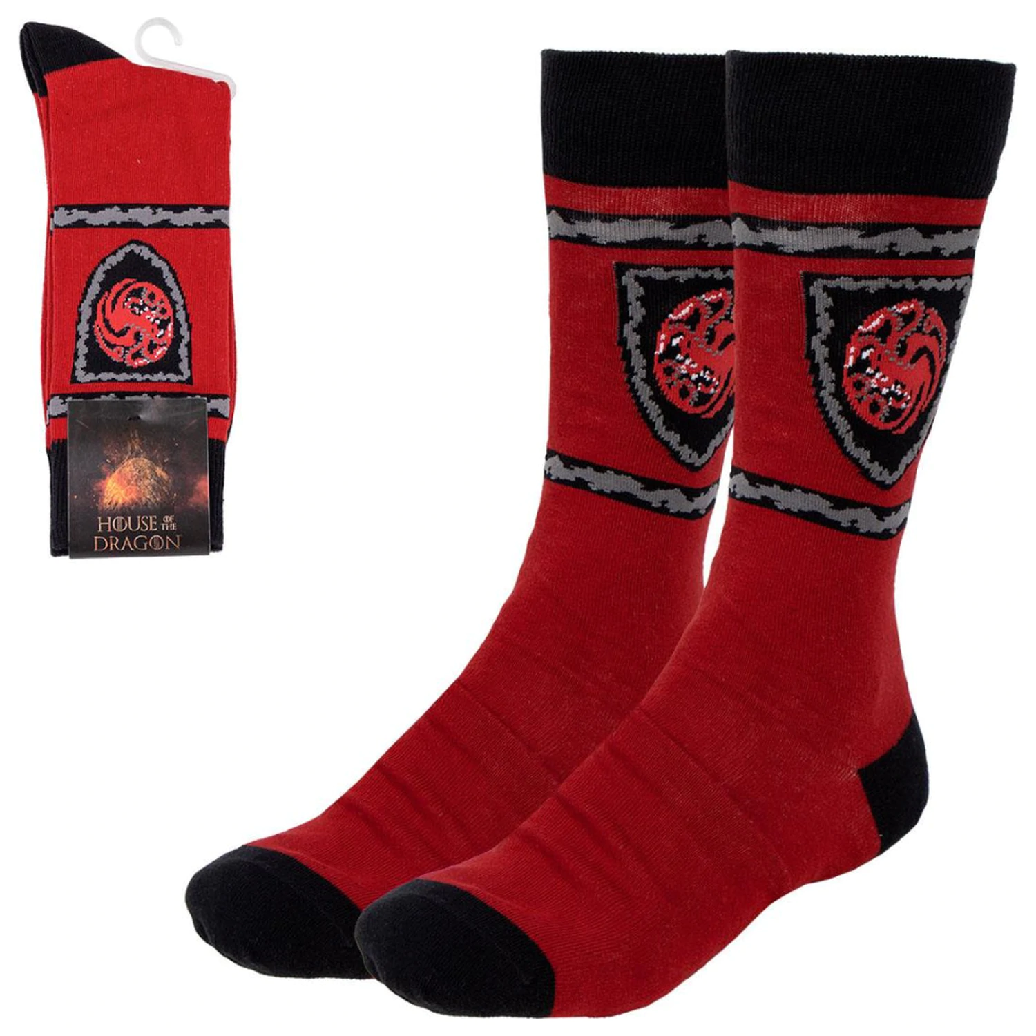 House of the Dragon Crest Adult Long Socks 40/46 product photo