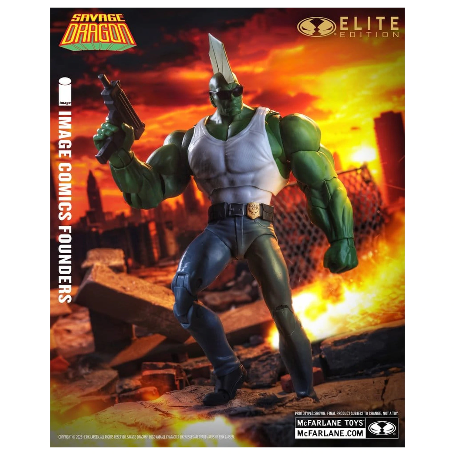 Savage Dragon Image Comics Founders Series McFarlane Elite Edition Action Figure Dragon 20 cm product photo