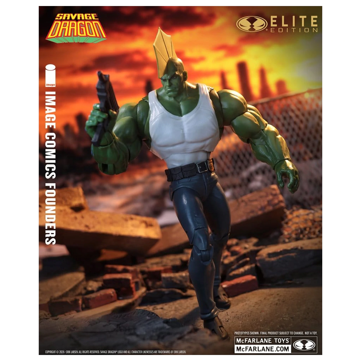 Savage Dragon Image Comics Founders Series McFarlane Elite Edition Action Figure Dragon 20 cm product photo