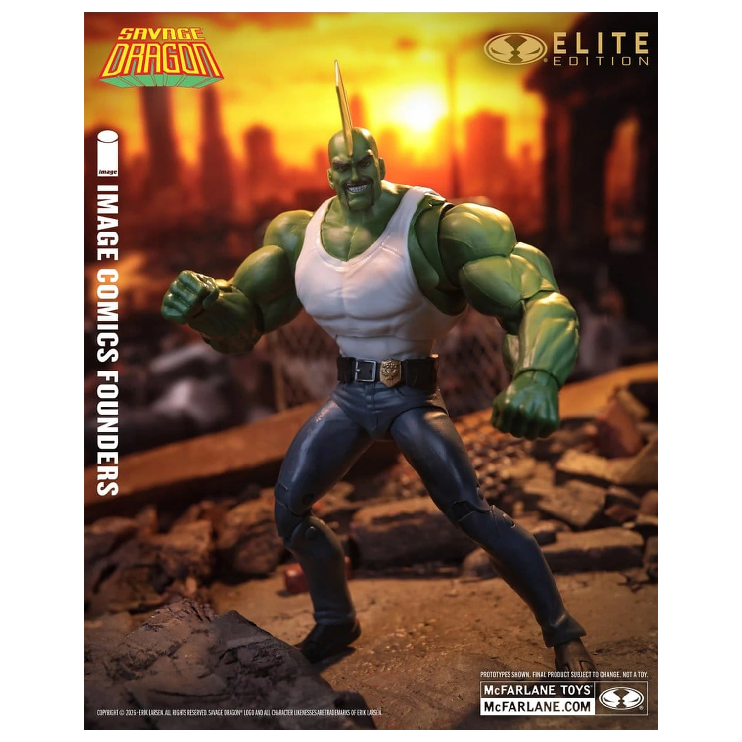 Savage Dragon Image Comics Founders Series McFarlane Elite Edition Action Figure Dragon 20 cm product photo