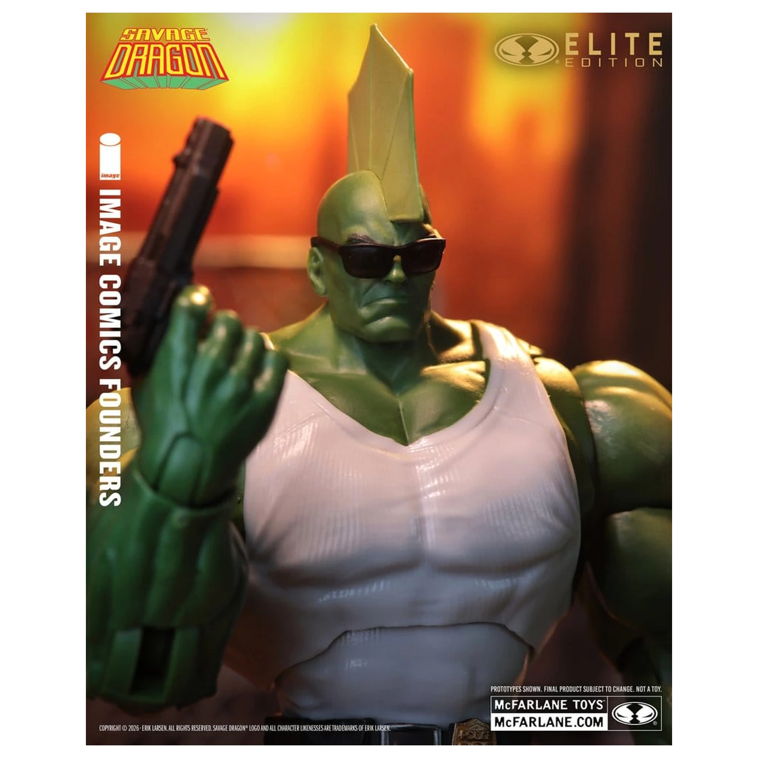 Savage Dragon Image Comics Founders Series McFarlane Elite Edition Action Figure Dragon 20 cm product photo