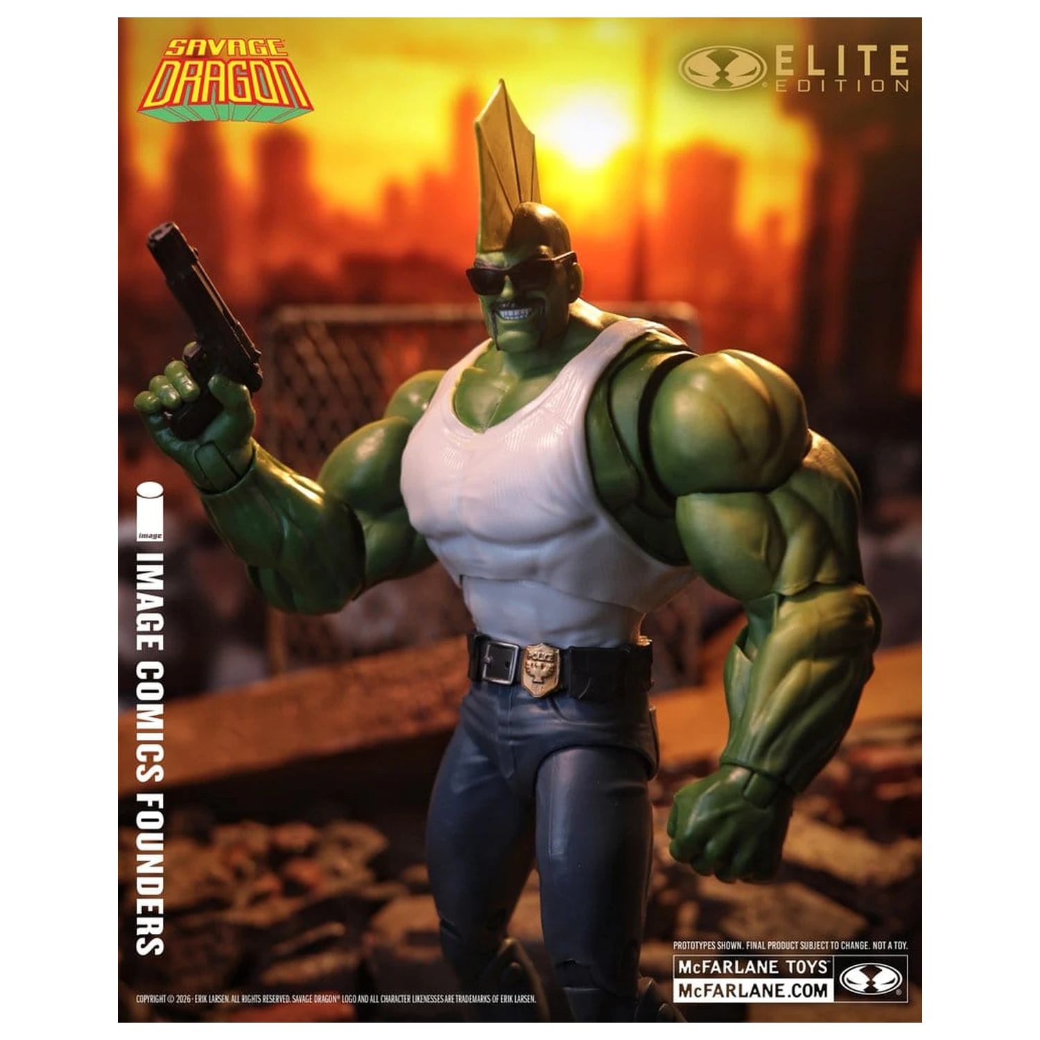 Savage Dragon Image Comics Founders Series McFarlane Elite Edition Action Figure Dragon 20 cm product photo