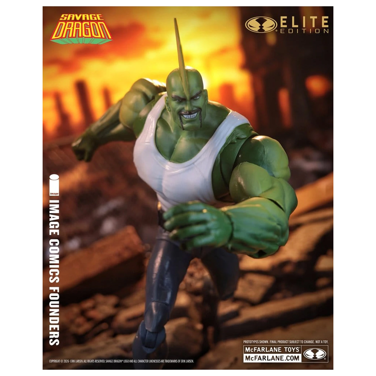 Savage Dragon Image Comics Founders Series McFarlane Elite Edition Action Figure Dragon 20 cm product photo