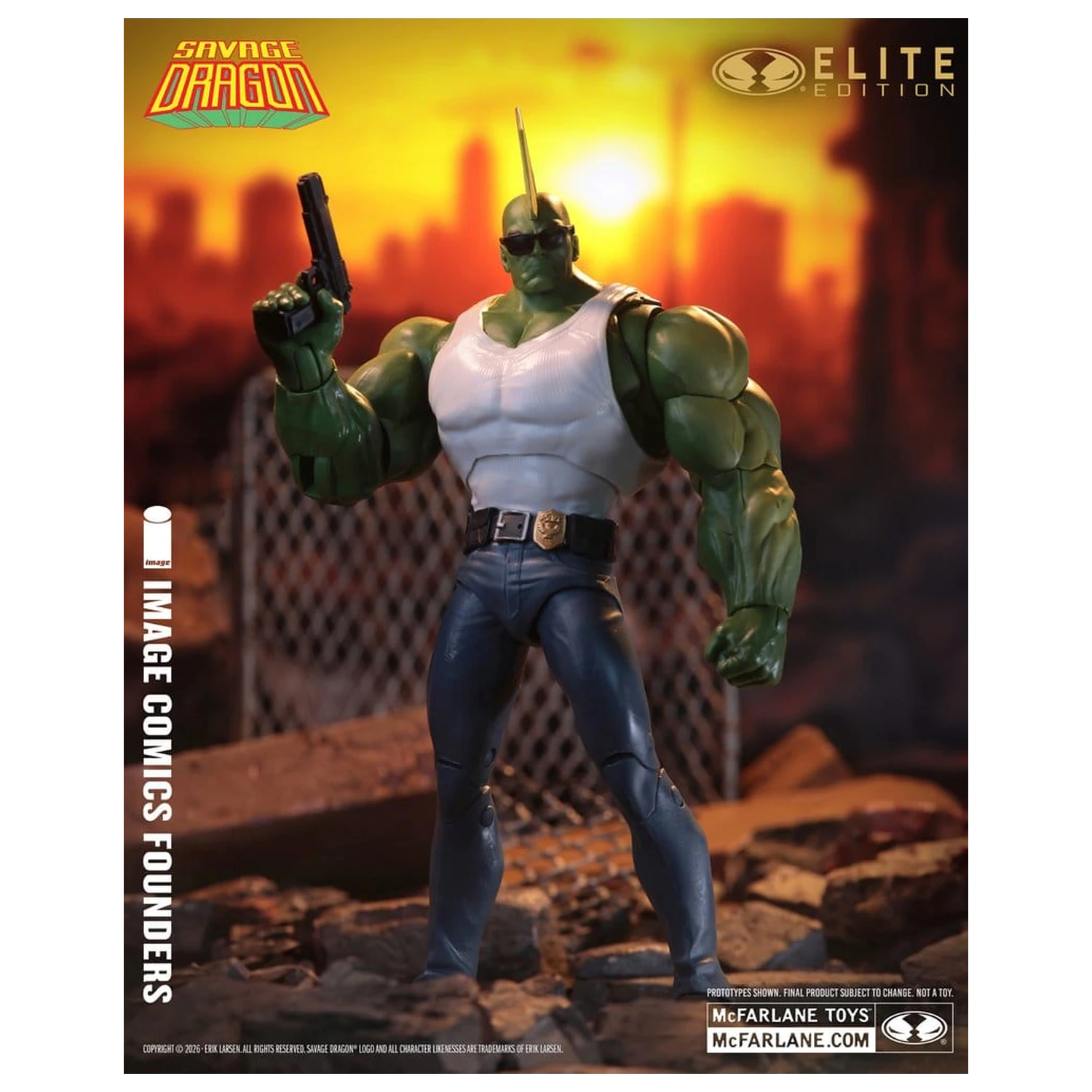 Savage Dragon Image Comics Founders Series McFarlane Elite Edition Action Figure Dragon 20 cm product photo