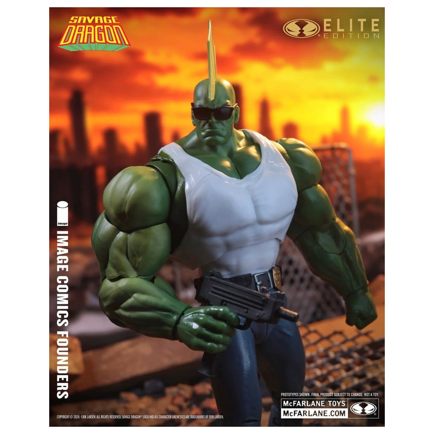 Savage Dragon Image Comics Founders Series McFarlane Elite Edition Action Figure Dragon 20 cm product photo