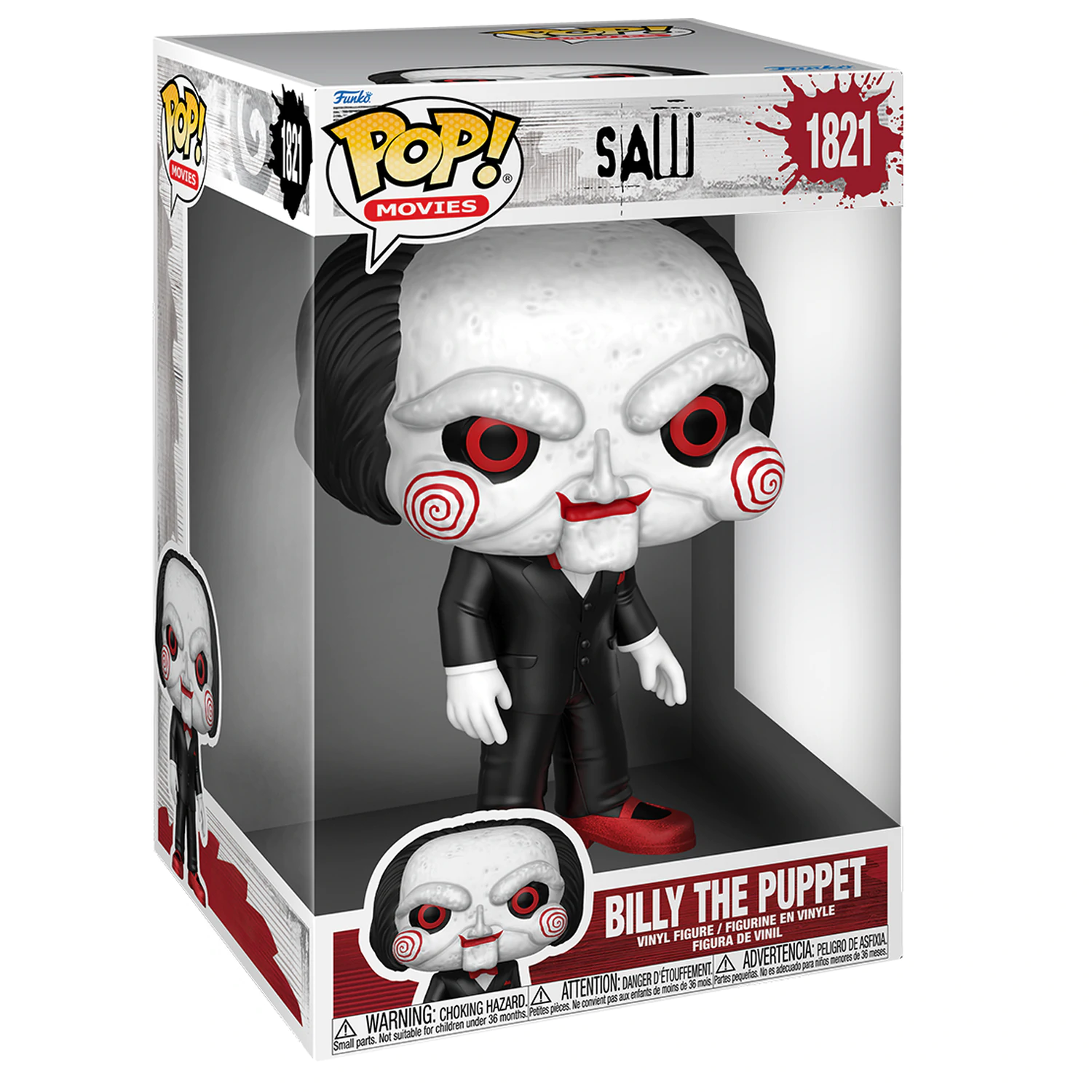 Saw Super Sized Jumbo Funko POP! Movies Vinyl Figure Billy the Puppet 25 cm product photo