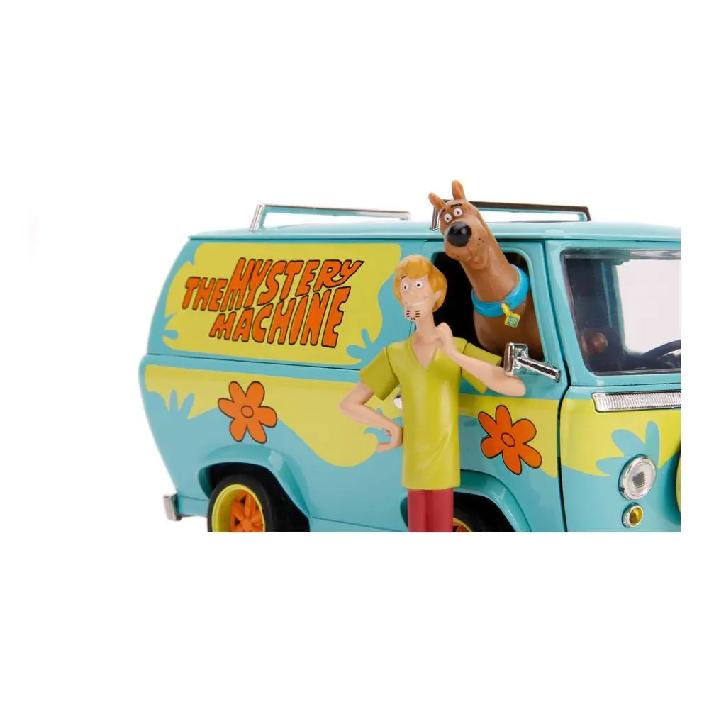 Scooby Doo Hollywood Rides Diecast Model 1/24 Mystery Van with Figures product photo