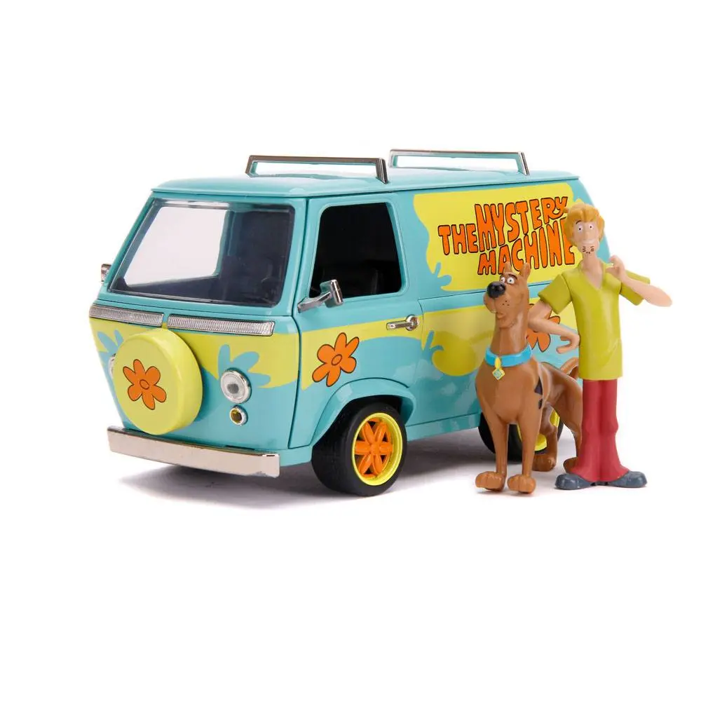 Scooby Doo Hollywood Rides Diecast Model 1/24 Mystery Van with Figures product photo