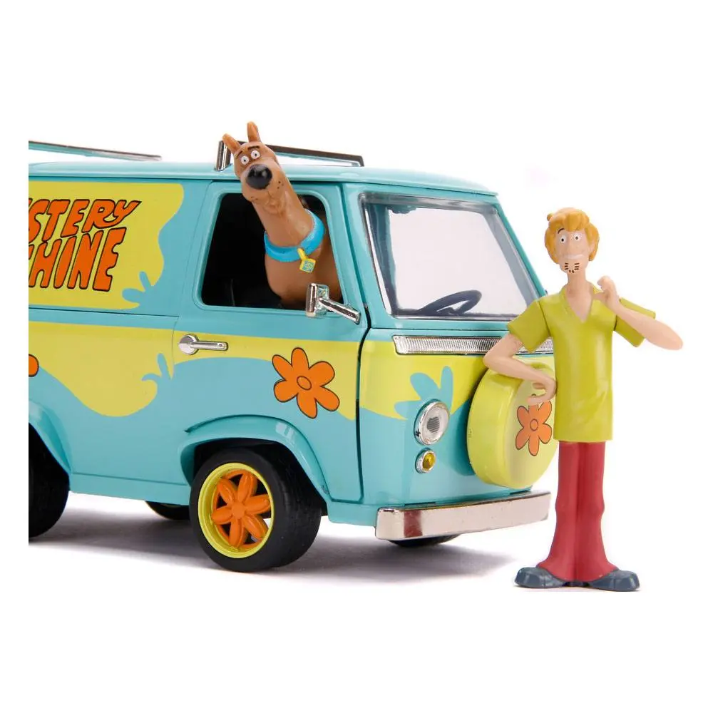 Scooby Doo Hollywood Rides Diecast Model 1/24 Mystery Van with Figures product photo