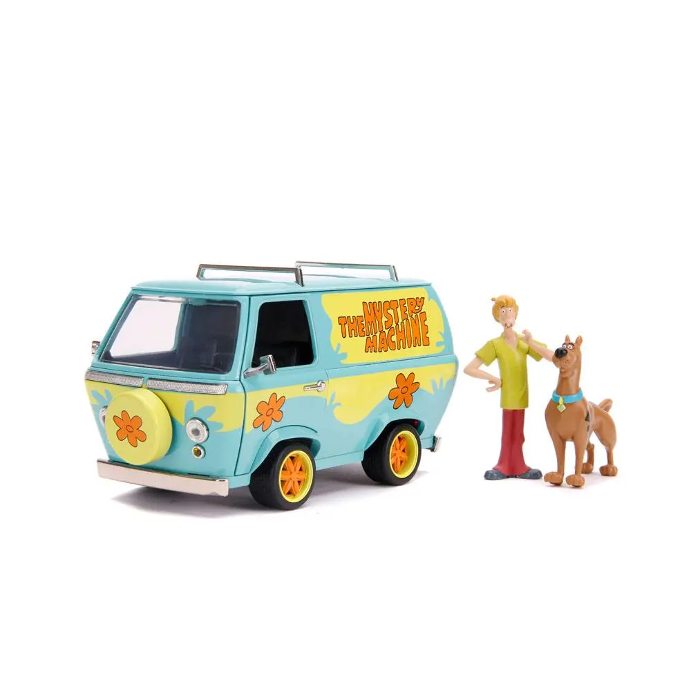 Scooby Doo Hollywood Rides Diecast Model 1/24 Mystery Van with Figures product photo