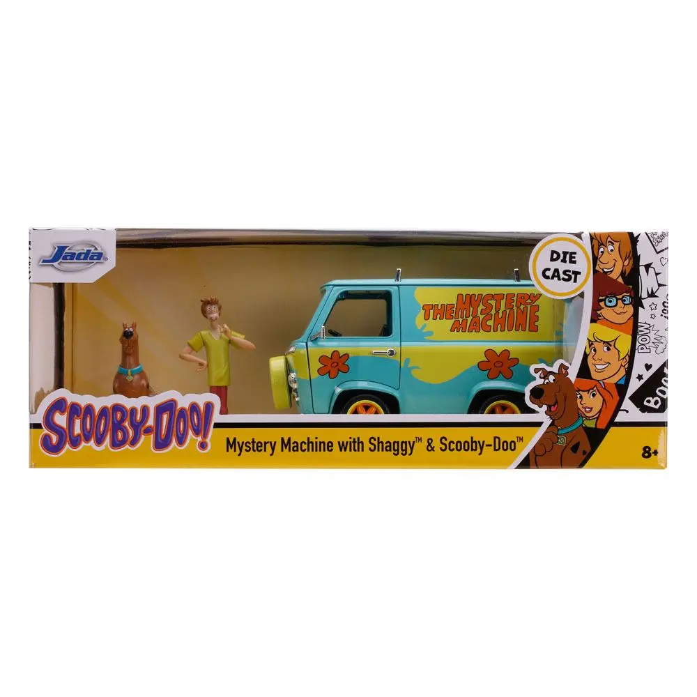 Scooby Doo Hollywood Rides Diecast Model 1/24 Mystery Van with Figures product photo