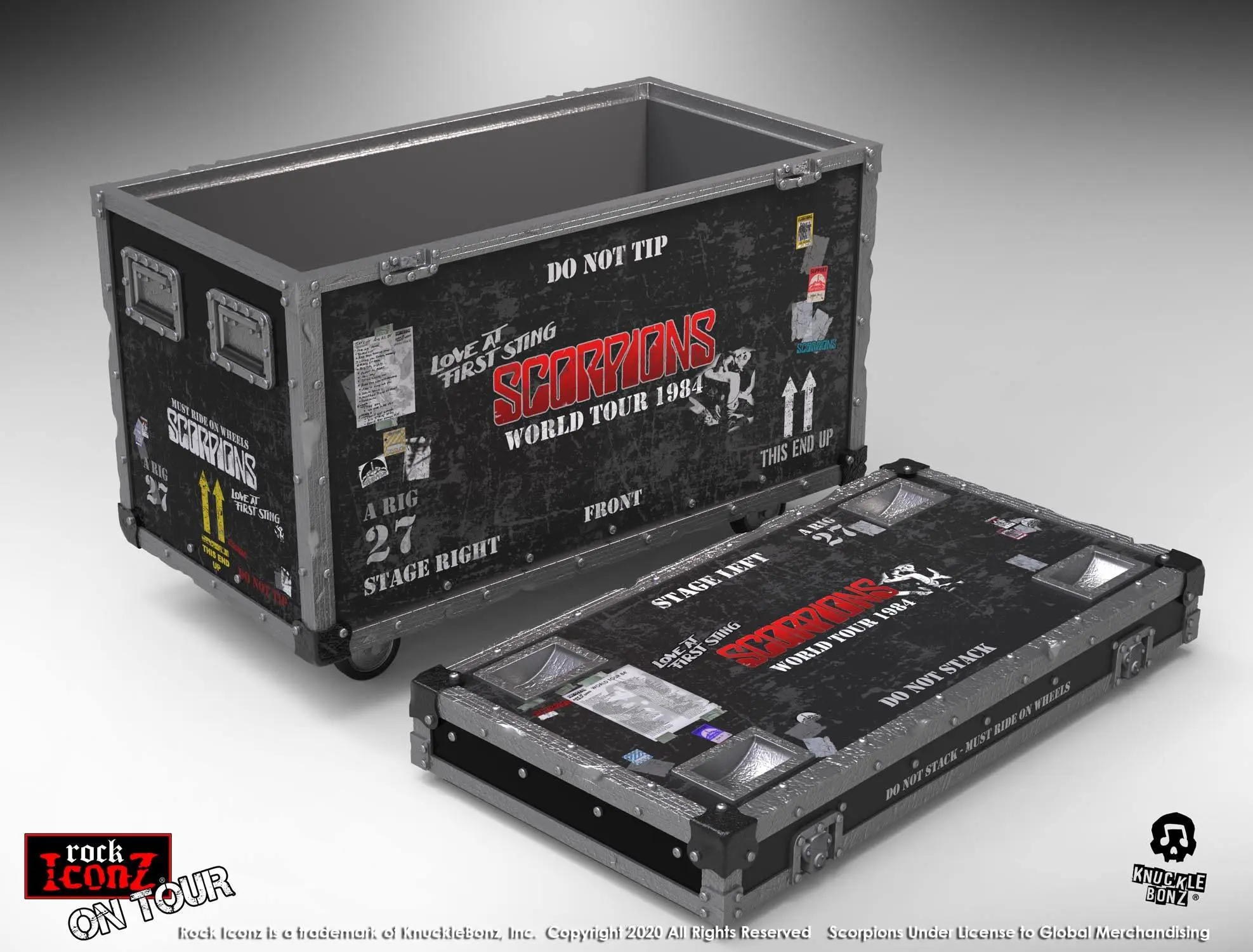 Scorpions Rock Ikonz On Tour World Tour 1984 Road Case Statue + Stage Backdrop product photo