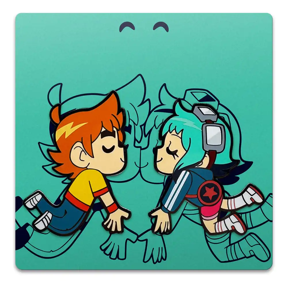 Scott Pilgrim Pin Badge Scott &amp; Ramona Kissing 5 cm product photo