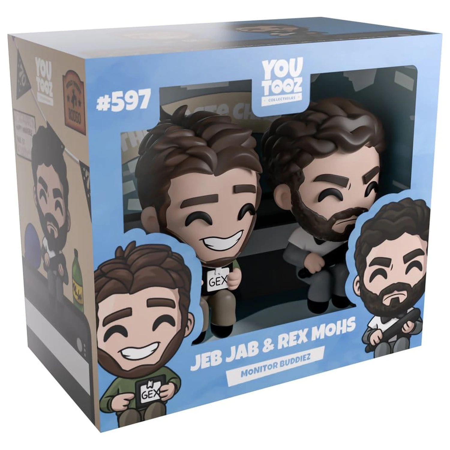Scott the Woz Vinyl Figures Jeb Jab & Rex Mohs Monitor Buddiez 6 cm product photo