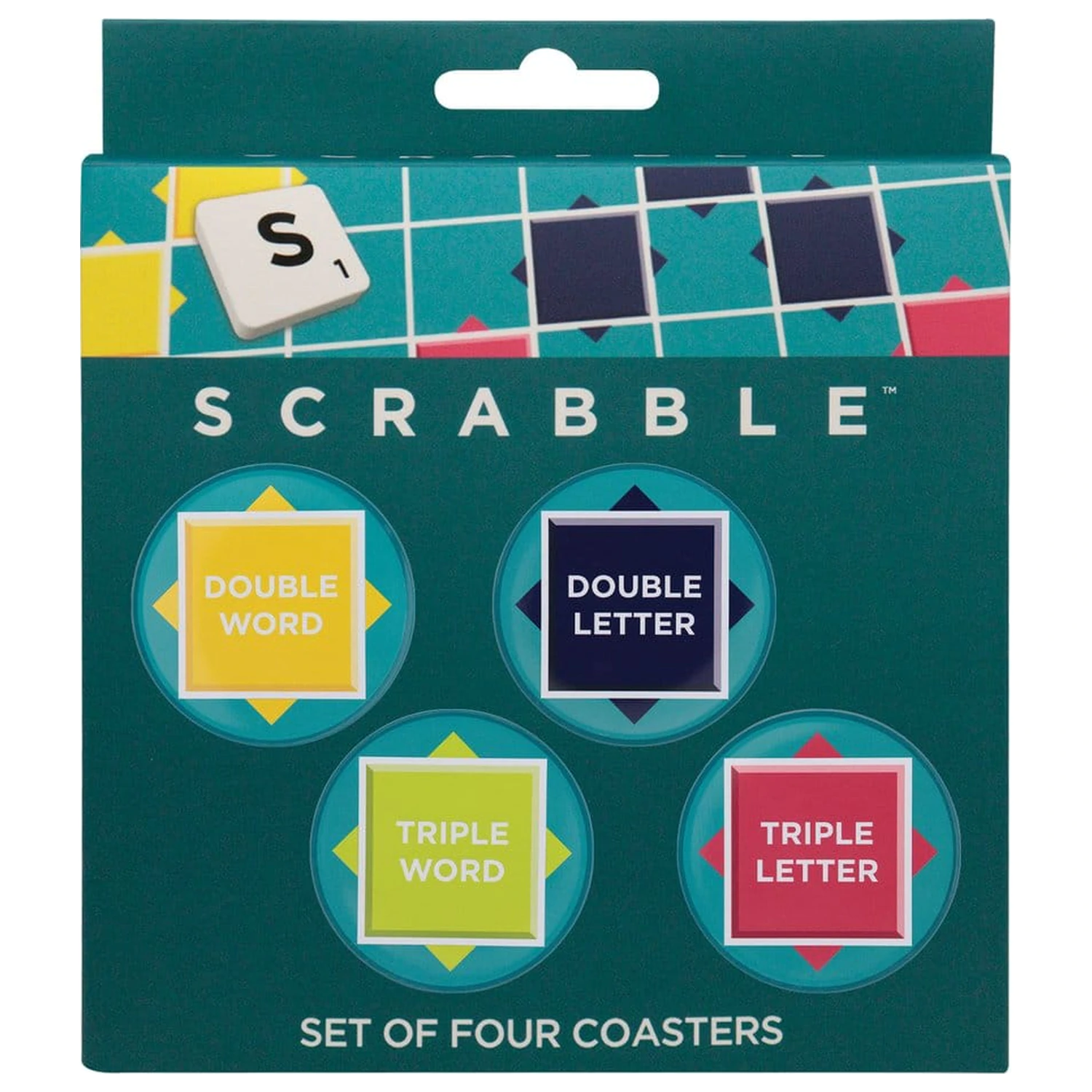 Scrabble Coaster 4-Pack Printed Metal product photo