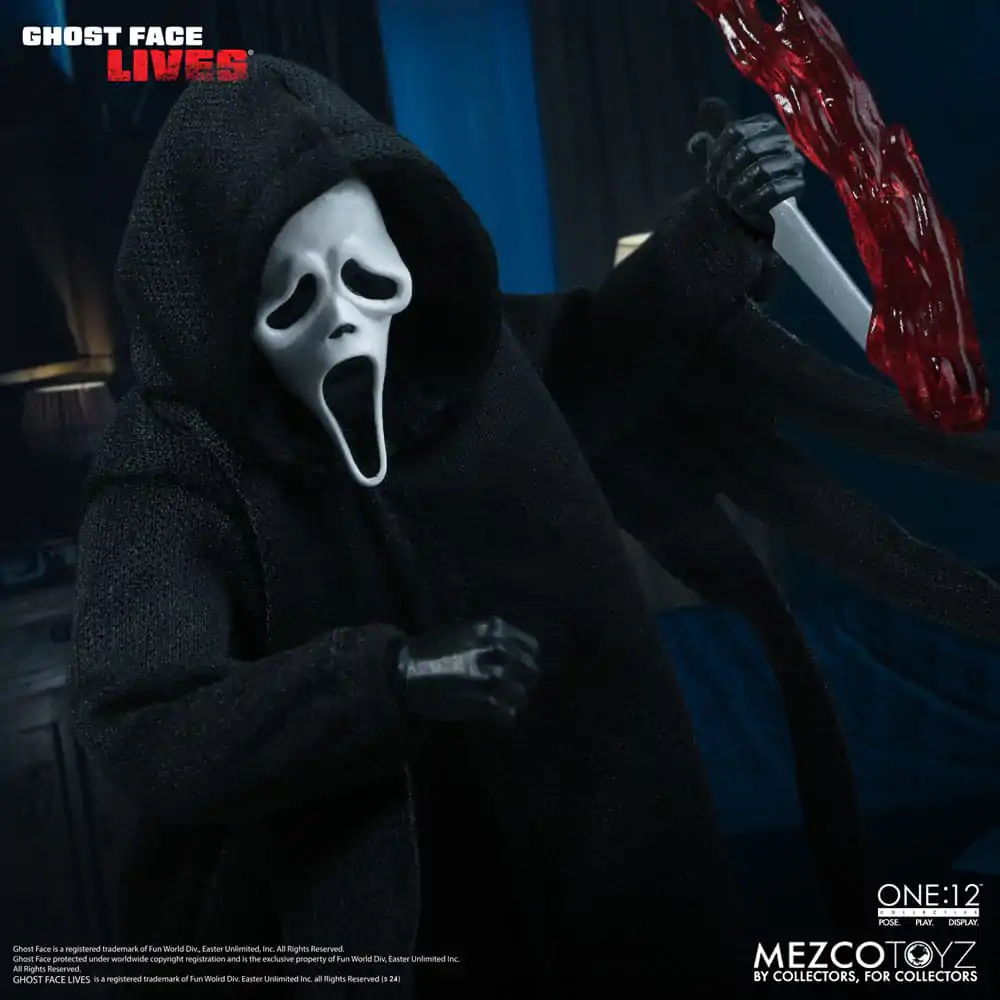 Scream Action Figure 1/12 Ghost Face 16 cm termékfotó