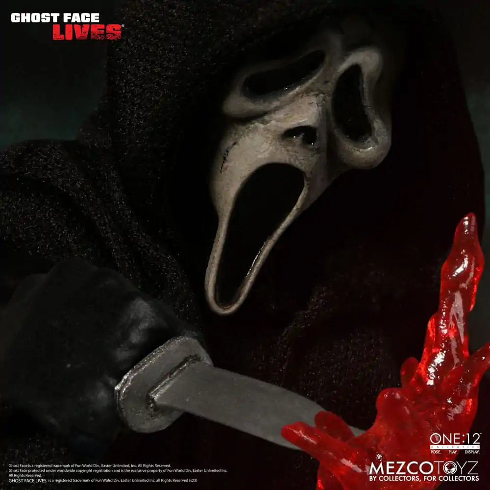 Scream Action Figure 1/12 Ghost Face 16 cm termékfotó