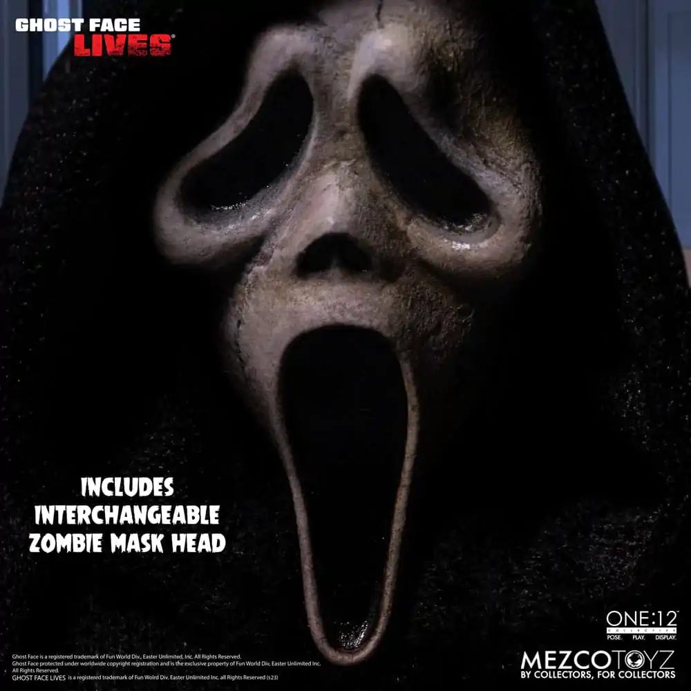 Scream Action Figure 1/12 Ghost Face 16 cm termékfotó